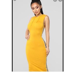 COPY - FASHION NOVA MIDI DRESS WITH HOOD